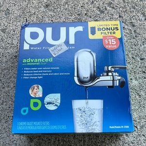 Chrome Pur Water Filter- needs filter